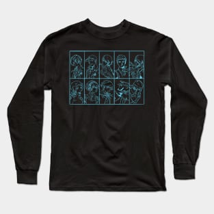 P3R Characters Line Art Long Sleeve T-Shirt